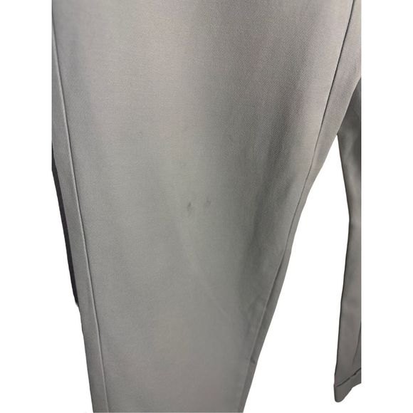 Armani Collezioni Khaki Dress Pants Tapered Cuffed Pants Flat Front Sz 4 Women's - Picture 5 of 6